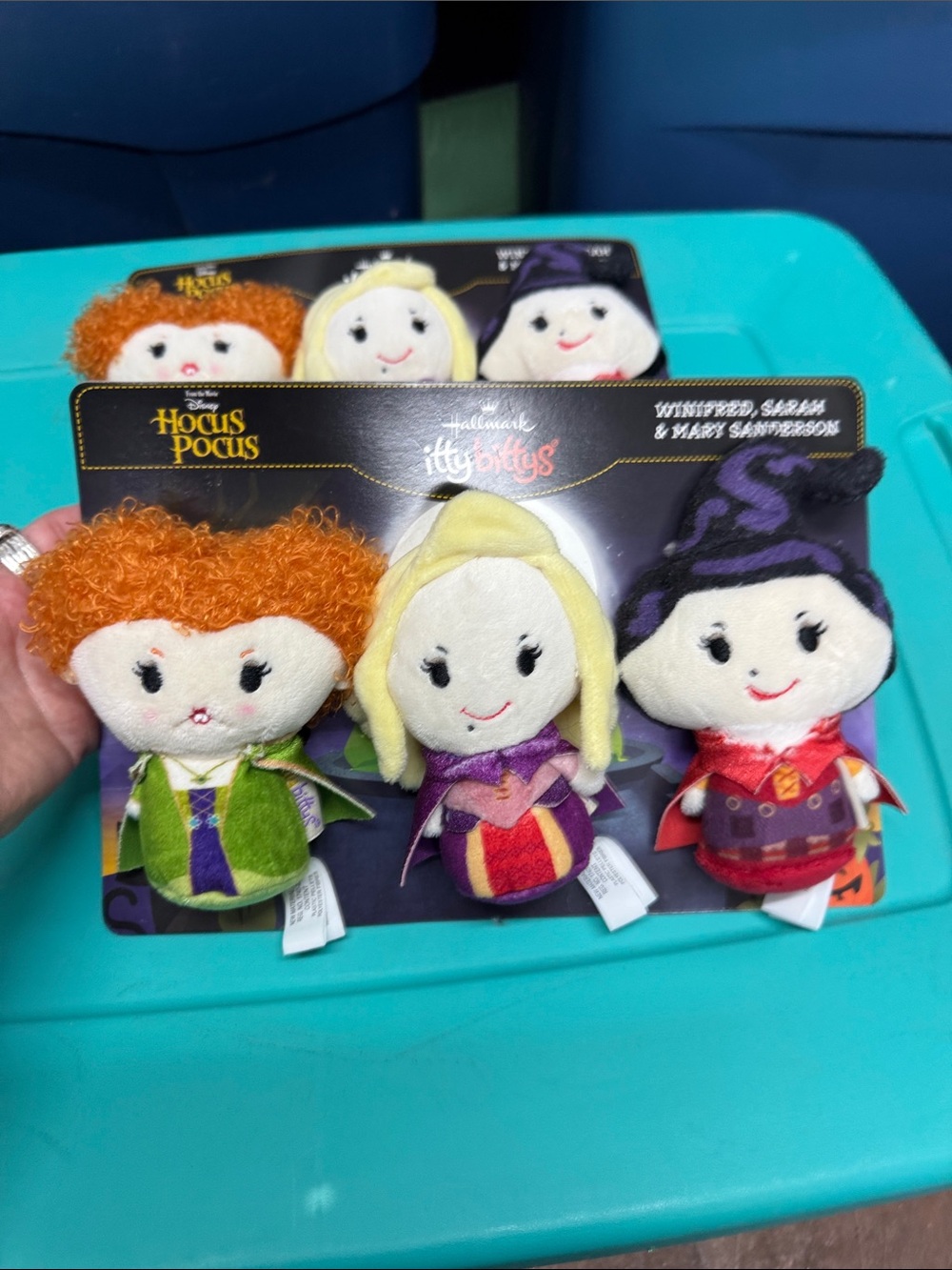 Hallmark Hocus Pocus Plush Trio - Green, Purple & Red - Picture 2 of 6
